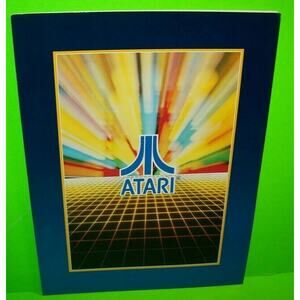Atari Arcade Portfolio Foldout Folder For Video Game Flyers 1982 Retro Gaming